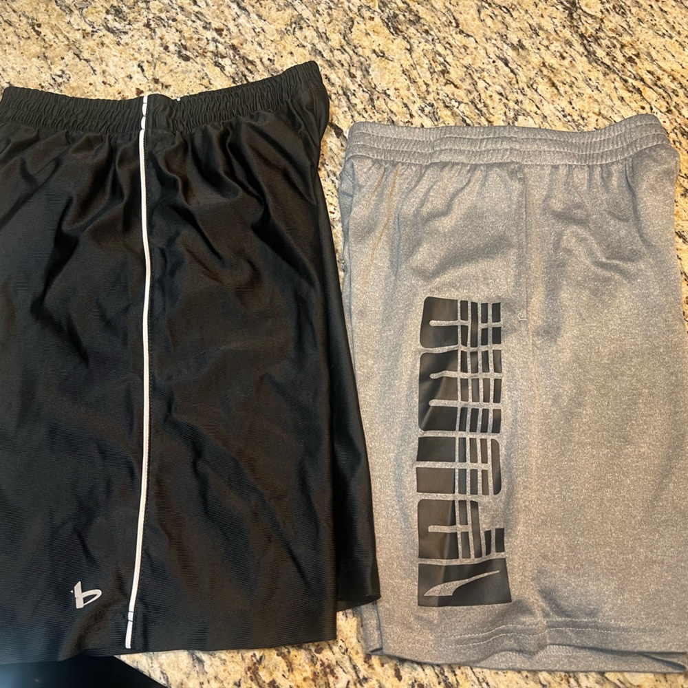 Two pair of kids athletic shorts 10/12
